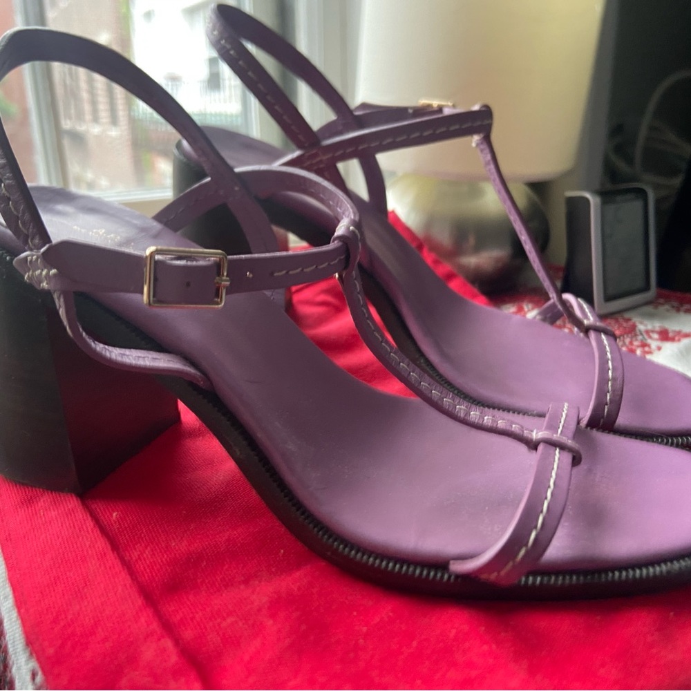 A.P.C. Purple Sandals with Strappy Design